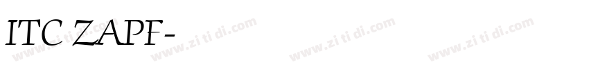 ITC ZAPF字体转换